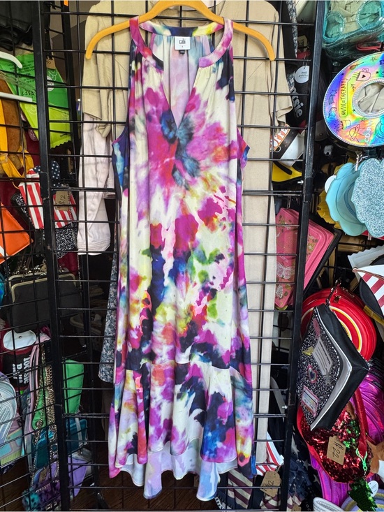 CAbi Dresses & Skirts - CAbi Celebrations Watercolor Tie Dye Dress